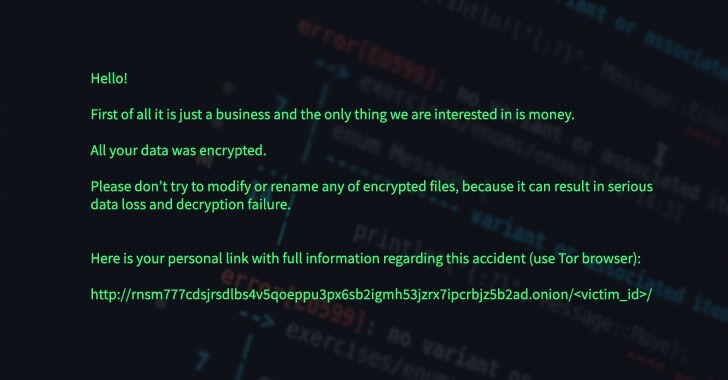 Nouvelle variante RansomExx Ransomware réécrite dans le langage de programmation Rust