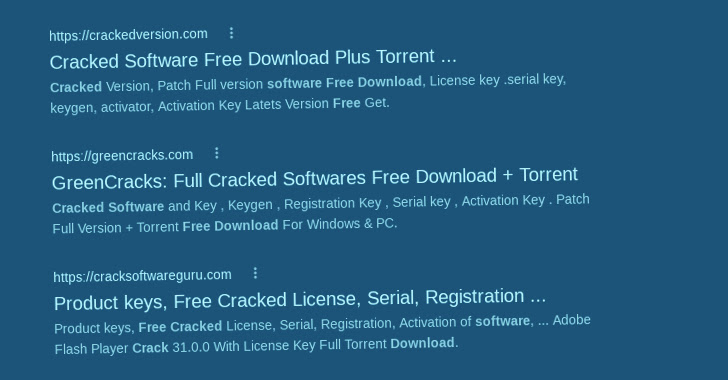 Faux logiciels piratés