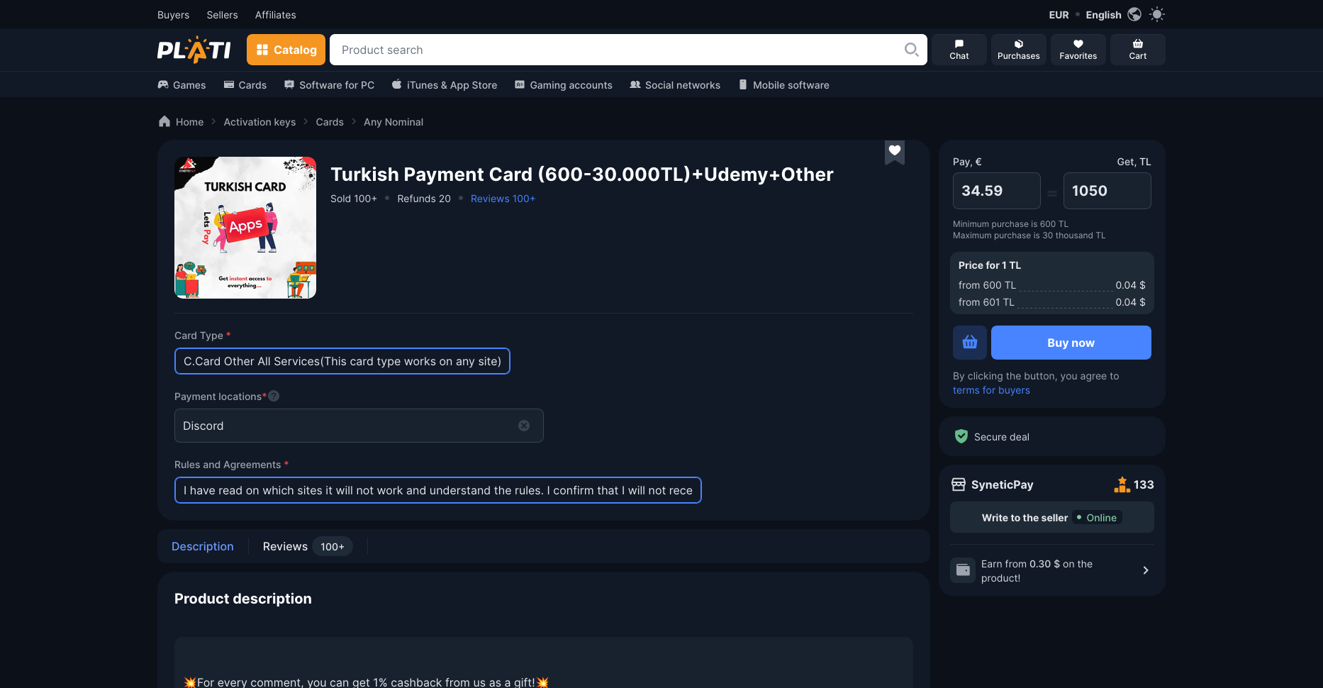 Payer ses abonnements bien moins cher avec des cartes turques (Turkish VCC) : Discord, Netflix, Shopify…
